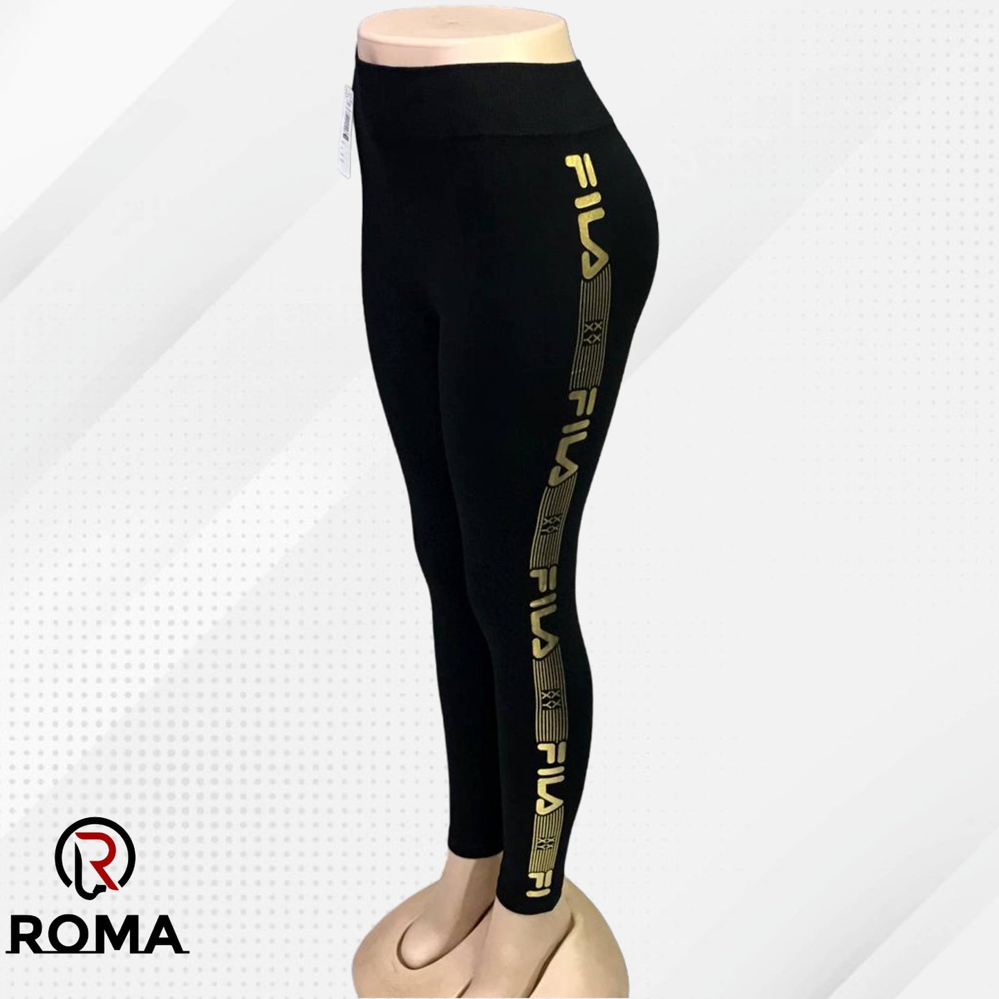 ROMA Imported Light Reflection High Waisted Activewear Tights Leggings for Women - ROMA Store