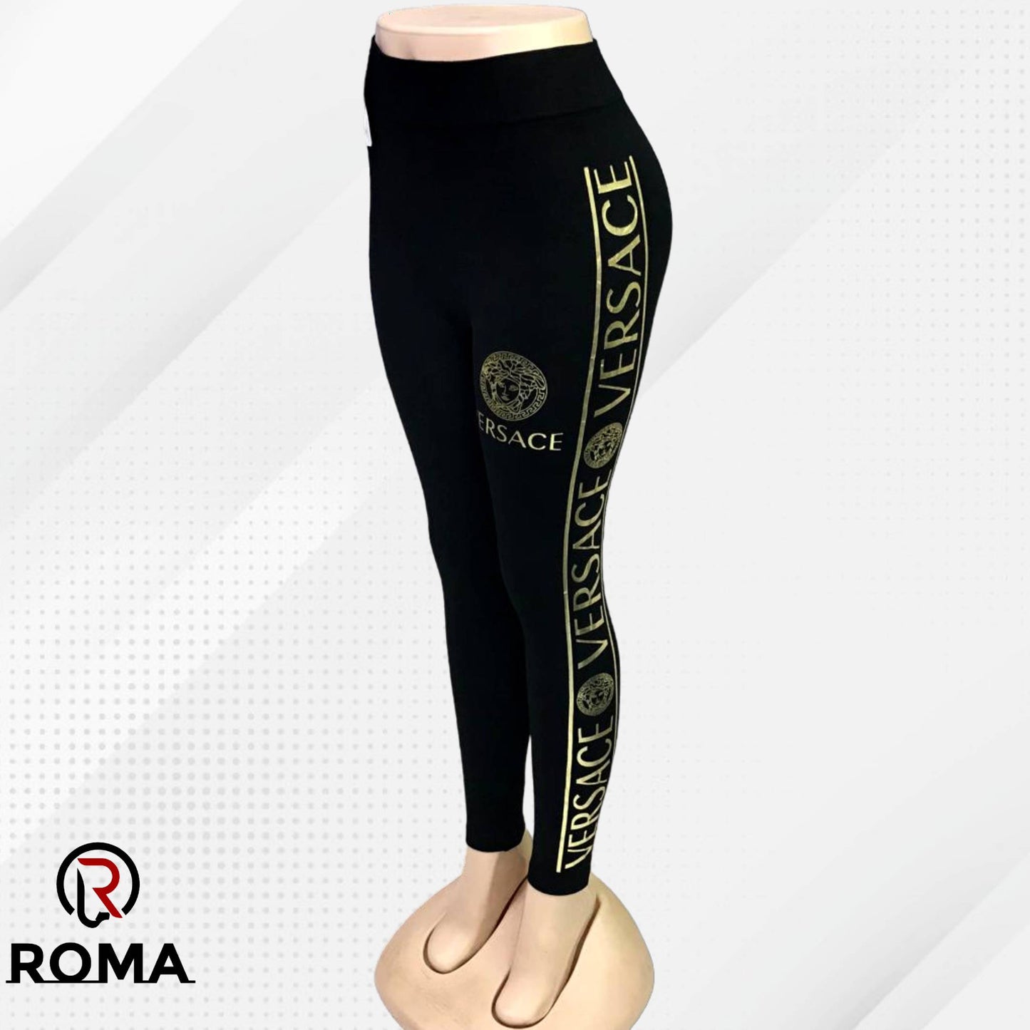 ROMA Imported Light Reflection High Waisted Activewear Tights Leggings for Women - ROMA Store