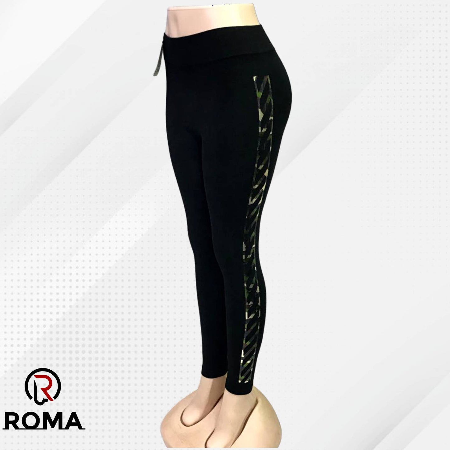 ROMA Imported Light Reflection High Waisted Activewear Tights Leggings for Women - ROMA Store