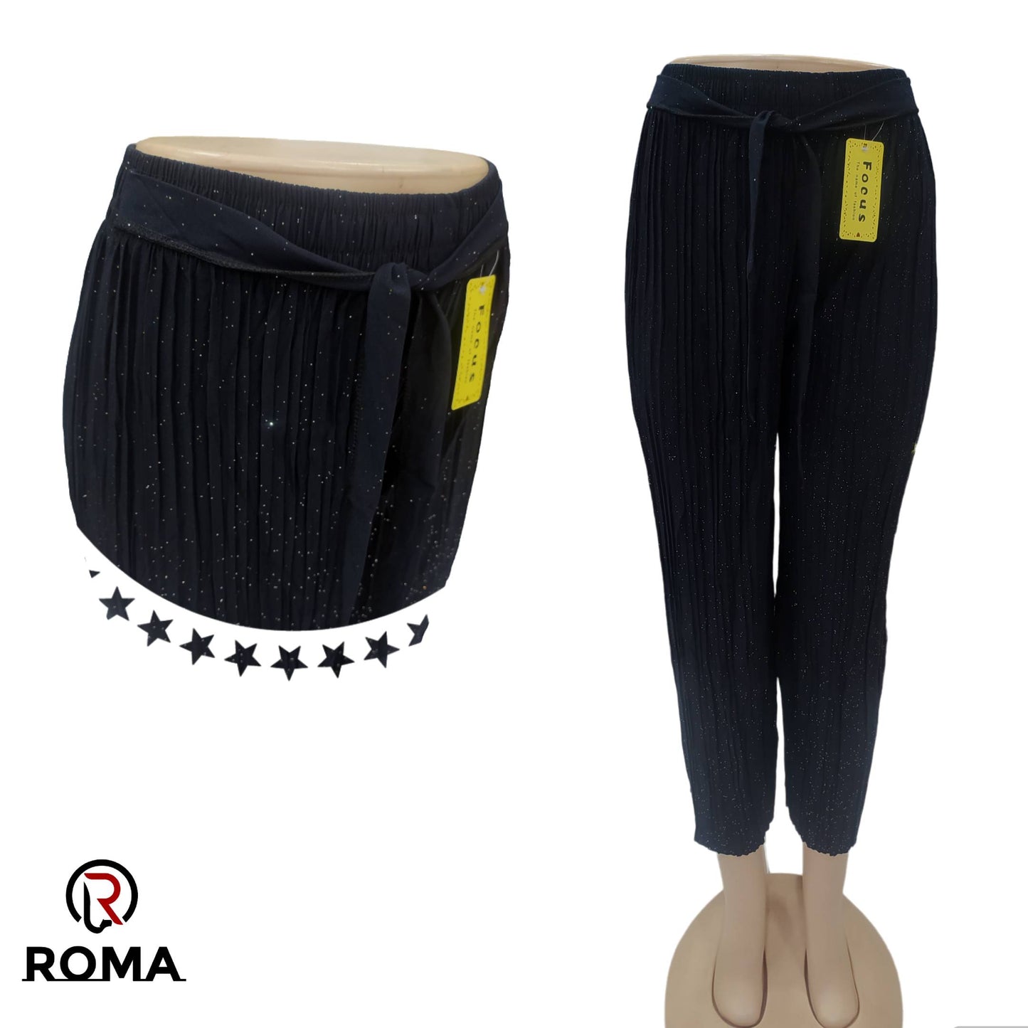 Moonlight Crushed Flapper Trouser for Women