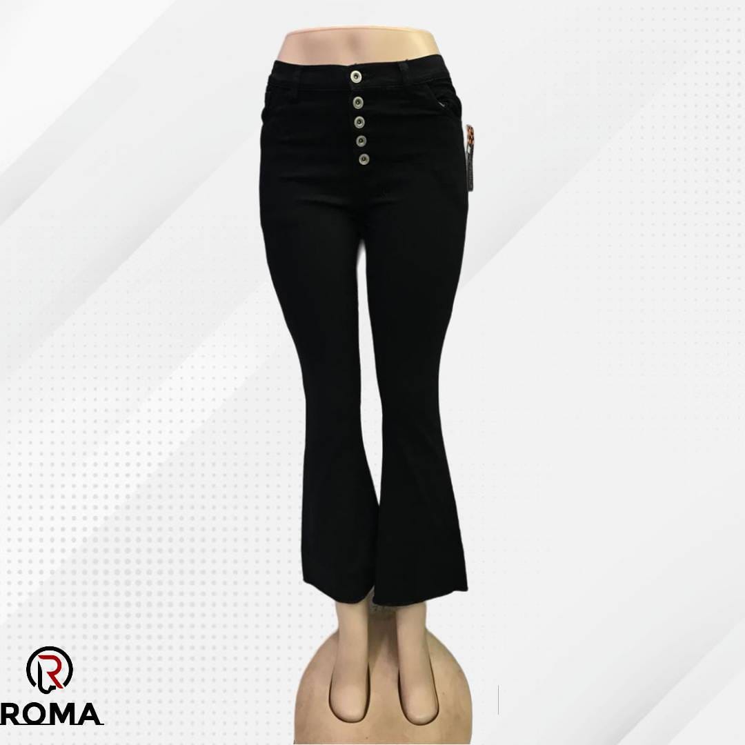 Bell Bottom Jeans Pants For Girls - ROMA Store