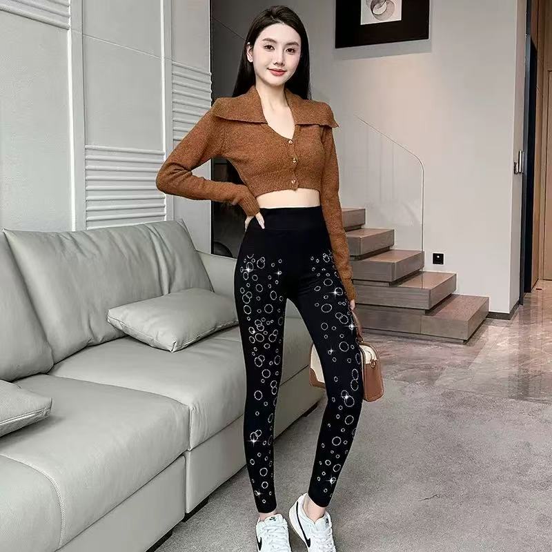 Premium Diamond Crystal Leggings