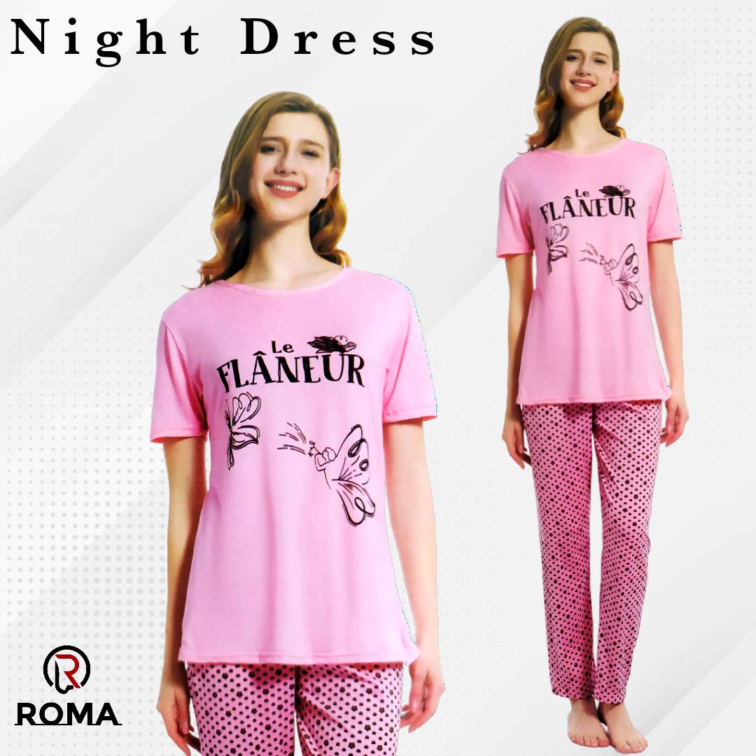 Pink Night Suits for Women and Girls - ROMA Store