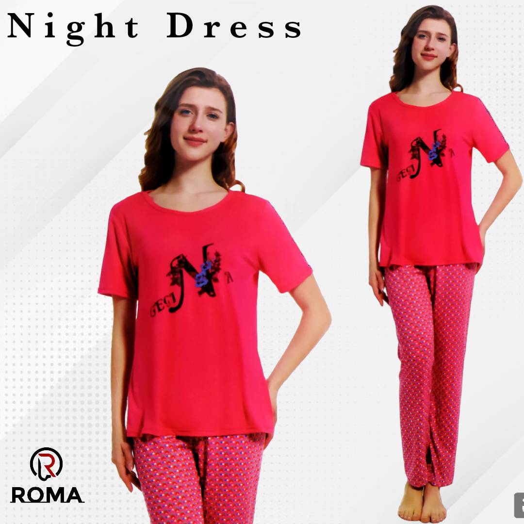 Cute Pink Night Suits for Women and Girls - ROMA Store