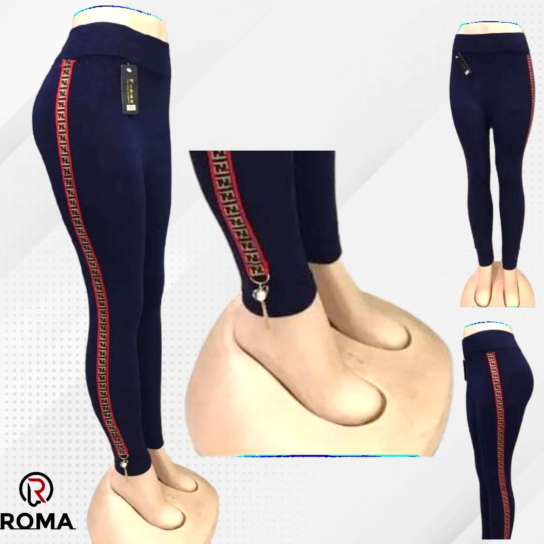 Side Patti Yoga Fabric Tights / Leggings for Women - ROMA Store
