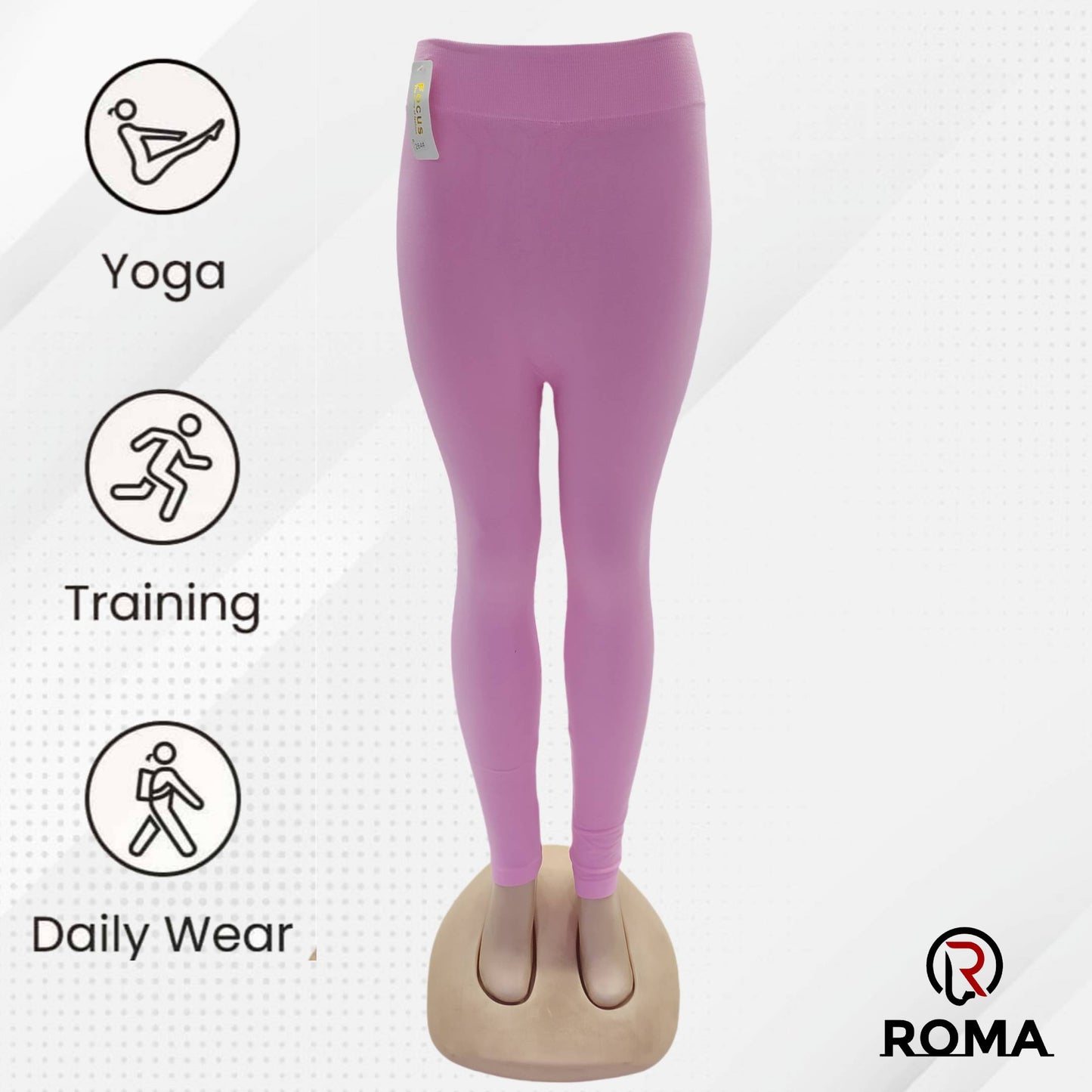 ROMA High Waisted Premium Focus Leggings / Tights For Women