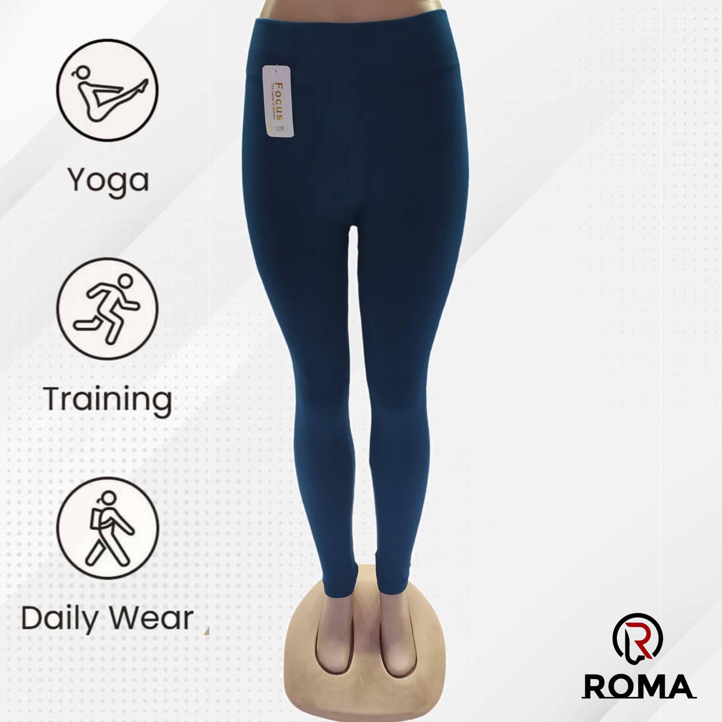 ROMA High Waisted Premium Focus Leggings / Tights For Women