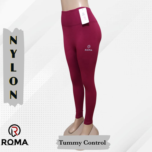 Premium Nylon Leggings for Women Tummy Control High Waisted Workout Gym Seamless Impact Yoga Pants