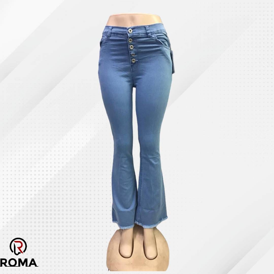Bell Bottom Jeans Pants For Girls - ROMA Store