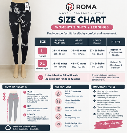 ROMA Elite Tie-Dye Leggings